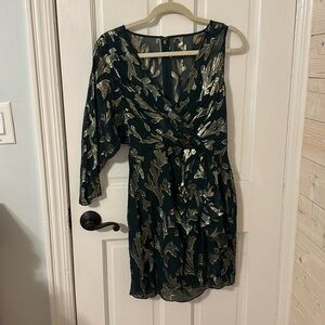 BCBGMAXAZRIA One Sleeve Mini Dress